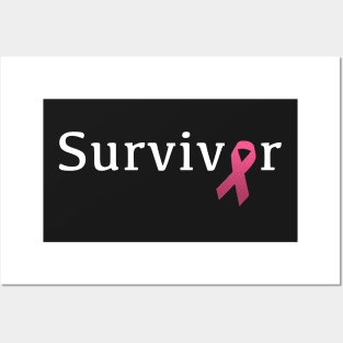 Survivor - Pink ribbon design Posters and Art